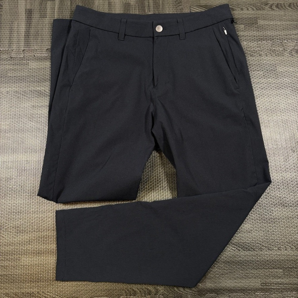 Lululemon Pant Mens Black 31x28 Commission Slim Fit Ventlight Warpstreme LM5AF5S